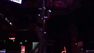 Hot Mexican Stripper Blows and Swallows Old Man Load