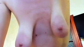 Playing with My Mature Girl's Saggy Tits