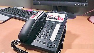 Foursome in phone sex office