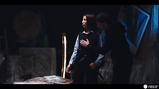 Female Security Girl Tricked Into Giving Handjob - Italian Babe Time Stop Freeze Porn With Freeuse Fantasy, Sam Bourne And Layla Scarlett