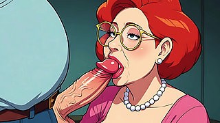 Lois MILF Redheads Sucking Cock (ai)