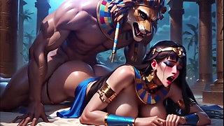 Cleopatra Anime Fucked by Sphynx God Ai
