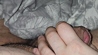 Step mom unfinished handjob leaves step son dick in erection alone