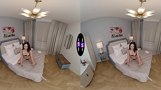 Brunette Roxy Muray's sensual solo session in VR