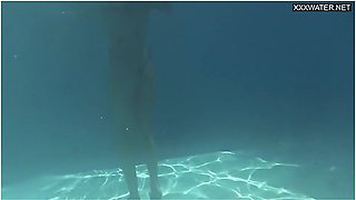 Perfect Latina Babe By The Pool And Inside