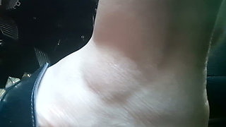 Shopping at the Shopping Center and Revelation in the Dressing Room Nicoletta's Black Sandals and the Very Hairy Natural Tease