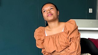 Big Ass Latina Rides Big White Cock POV