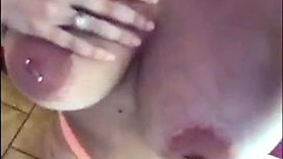 Big boobs milf masturbates with her dildo