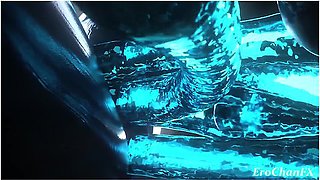 Cortana Gets Her Pussy Stretched Wide Open By 4 Slimy Rods With Car Toon