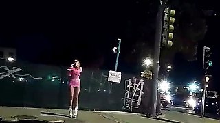 Sexy Street Hookers Show Tits and Shake Ass in Public