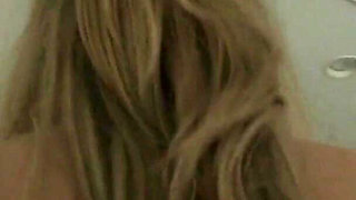 Blonde teen with small tits loves getting hard cock doggy style