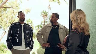 Andie Anderson shared a big black cock with two guys