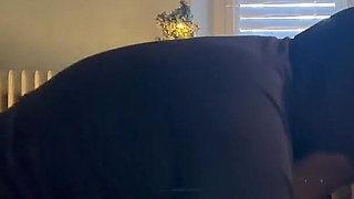 Striptease and Pantyhose Change. Hard Fucking in Ripped Dark Pantyhose