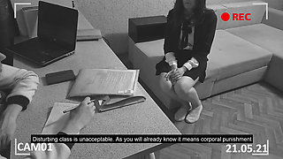 Director spanked a naughty student