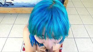 Emo Teen Swallows My Cock