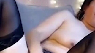 Tights with Lace, Garter Belt and Heels. Come on Top of Me