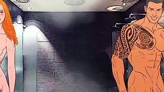 Hentai chick enjoys anal sex at the gym