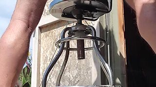Draining off in the Sun. Precum. Rigid ample Shaft jizzing.