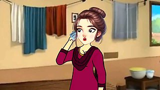 Husband Wife and Maid Gangu Bai Ki Chudai Ki Story, Hindi Cartoon Sex Story