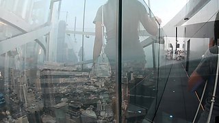 Bubble butt Asian GF day out and fucking