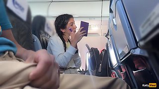 Public Cock Flashing In Airplane - I Brought Stranger To Cum In Two Minutes
