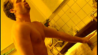 Fine hot brunette whore gets her pussy drilled hard in the bathroom
