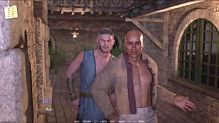 The Swordbearer adventure with a busty brunette in a visual novel experience