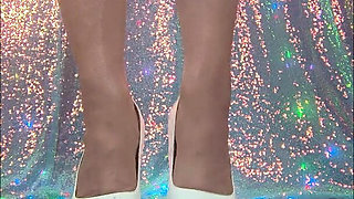 White High Heels Upclose