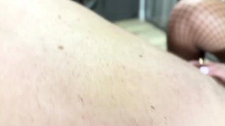 dominant wife let’s hubby suck cock while she pegs him