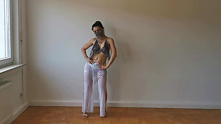 Bellydancer's Sensual Slow Striptease