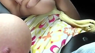 In Car Drive in Centrum Town Watch Porn on My Mobile and Masturbate