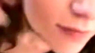 Julie Skyhigh Tied to a Pole Sucks Like a Whore and Takes a Big Squirt of Cum on Her Angel Face