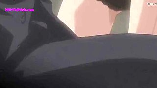 Big Boss Fucks Perv Secretary in Broken Elevator - Uncensored Hentai Anime with ENG Subs