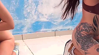 April Bigass and Maidensplace Together for the First Time, Swallowing Gallons of Piss and Breaking Throats, Rimming Ass! Part 2