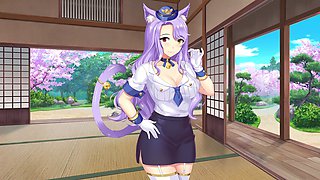 Kiara's wild My Ara Ara adventure episode with a neko girl