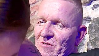 Hot Grandpa Is Looking Forward To A Students 18+ Hairy Cunt