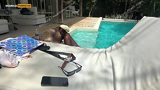 MONSTROUS BOOTY LATIN FOREIGNER RAVAGED BY A TRIP DUDE BIG BLACK COCK AT A PUBLIC POOL
