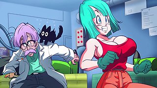 Dragon Ball Z hentai adventure with Bulma in animated porn game
