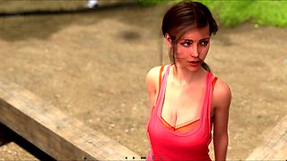 Summer fever with a hot brunette and a big butt in an erotic visual adventure