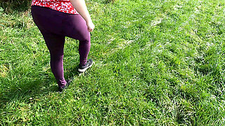 In the Field Her Naked Breasts Beaten