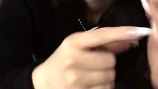 Asian Girl Blowjobs Outdoors POV