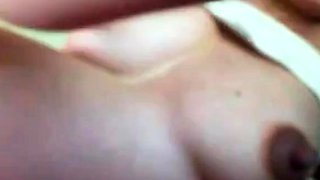 Pregnant Girl Shows Off Big Nipples on Webcam