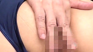 Innocent Wife Ichika's Secret Hideout BJ & Wet Swallow in Gym Clothes