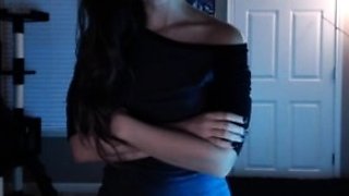 Shy brunette homemade amateur webcam teen