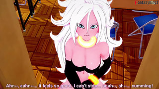 Android 21 Masturbates in the Library so I Help Her - Dragon Ball Zex Series