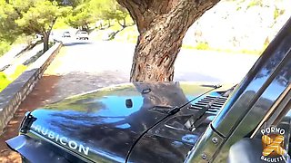 Marta Villalobos Hardcore Car Fuck - Big Natural Tits & Cum in Mouth