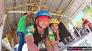 Ziplining With Big Ass Thai Amateur Gf And Sex In The Hotel Afterwards