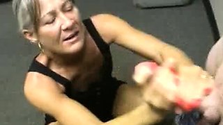 Sexy cougar Leilani Lei spots Mikey and wants to make him