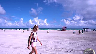 Beautiful blonde babe franziska facella solo masturbation