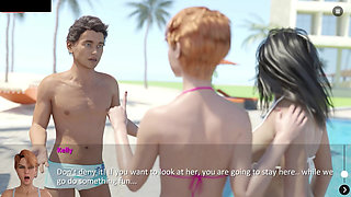 Stepsis Jerks and Redhead GF Gives Head - the Spellbook Pure #29 3D Animated Game